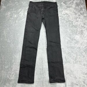 True Religion Rocco Relaxed Skinny Jeans Men's 32 Black Button Fly Made in USA